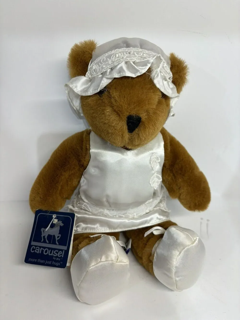 Carousel By Guy Plush Bear Bride Toy 12” Stuffed 1985 Vintage Plush NWT
